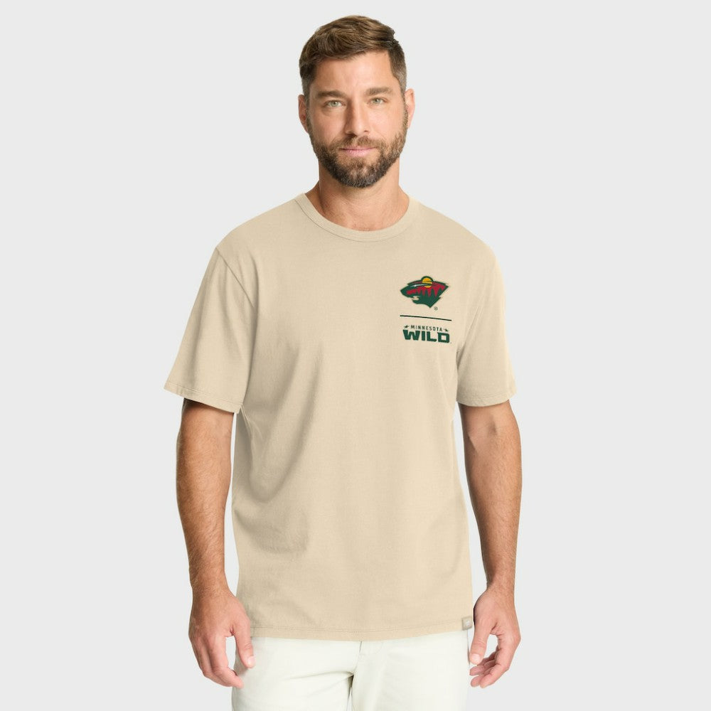 Minnesota Wild Fanatics Crash The Net Legacy T-Shirt - Natural | US 202757022