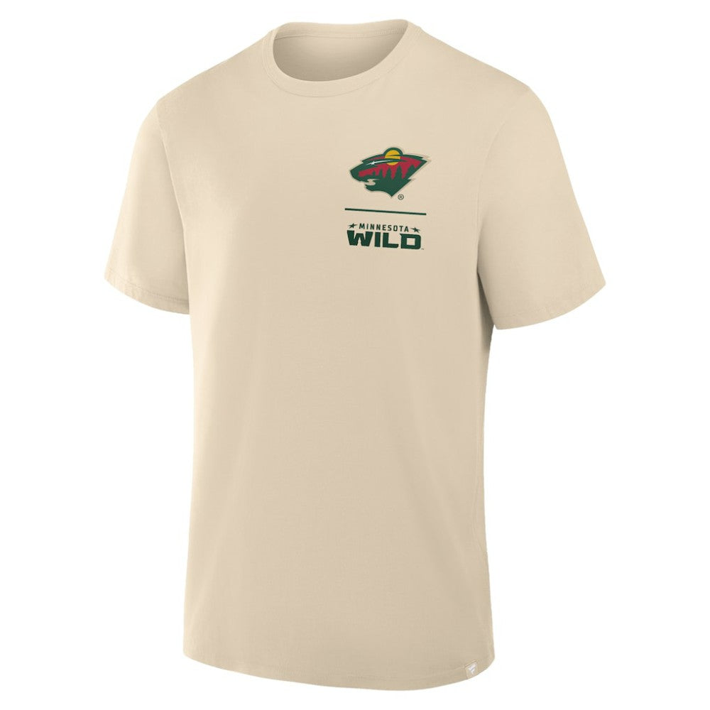 Minnesota Wild Fanatics Crash The Net Legacy T-Shirt - Natural | US 202757022
