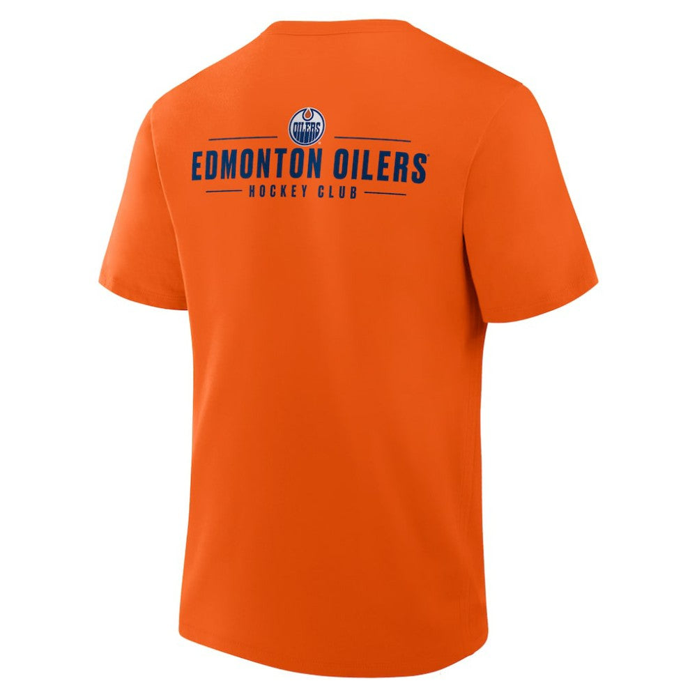 Edmonton Oilers Fanatics Crash The Net Legacy T-Shirt - Orange | US 202757023
