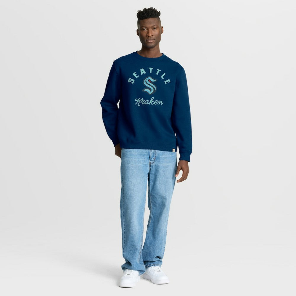 Seattle Kraken Fanatics Stickler Sweatshirt - Deep Sea Blue | US 202757032