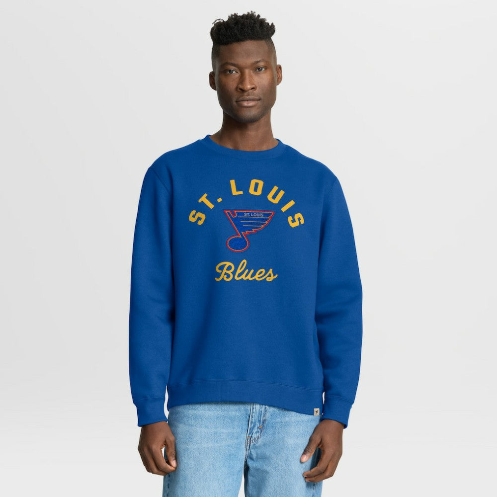 St. Louis Blues Fanatics Vintage Stickler Sweatshirt - Blue | US 202757038