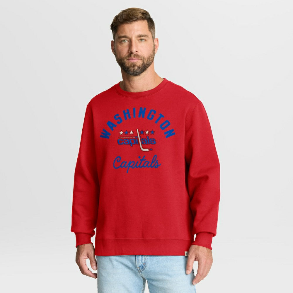 Washington Capitals Fanatics Vintage Stickler Sweatshirt - Red | US 202757058