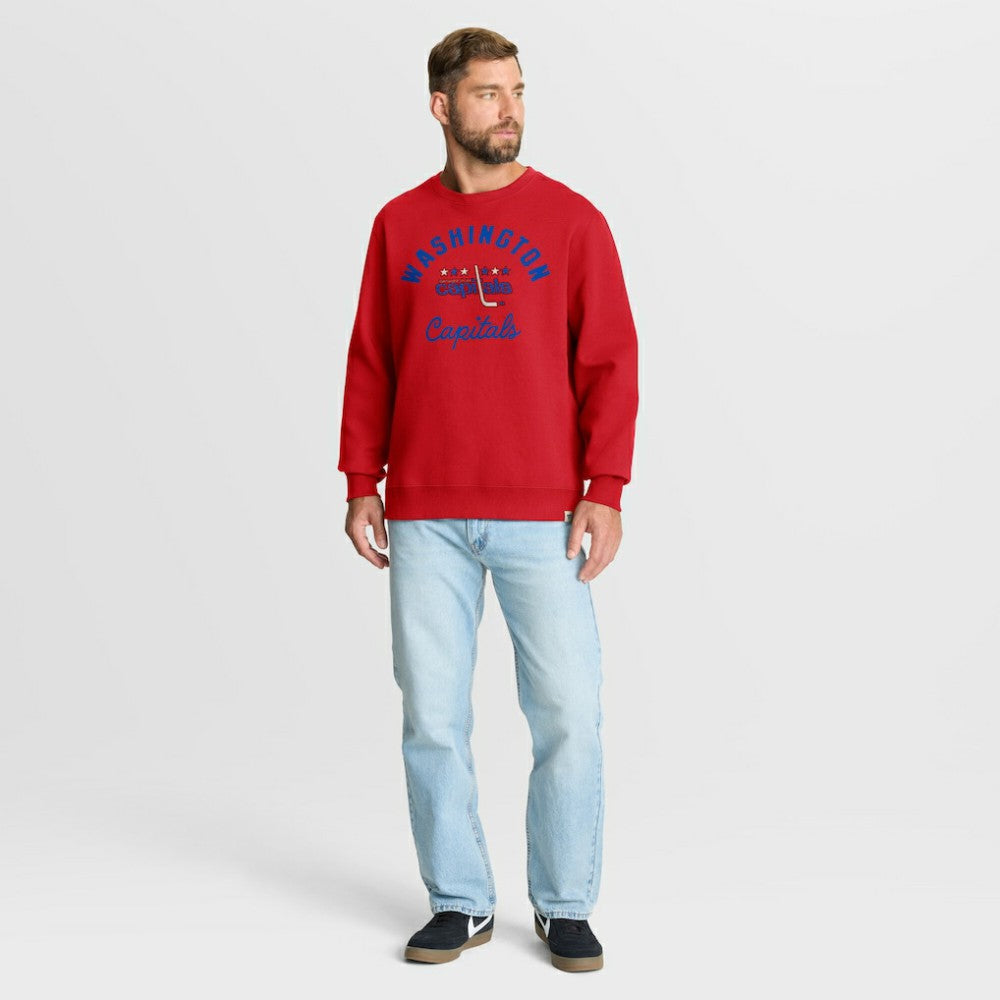 Washington Capitals Fanatics Vintage Stickler Sweatshirt - Red | US 202757058