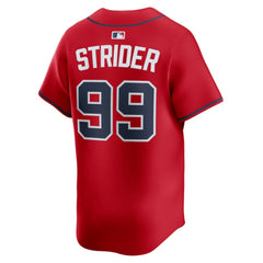 Spencer Strider Atlanta Braves Nike Alternate Limited Player Jersey - Red Jerseys