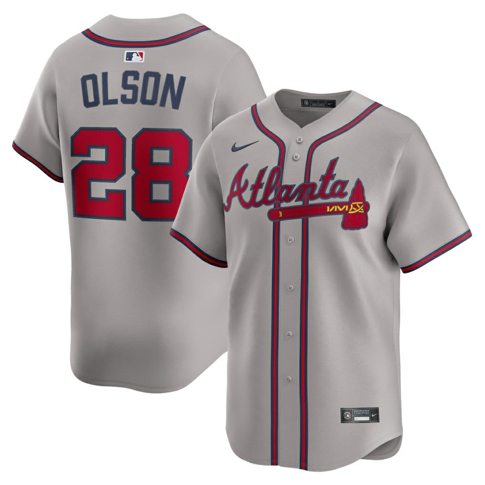Matt Olson Atlanta Braves Nike Road Limited Player Jersey - Gray Jerseys