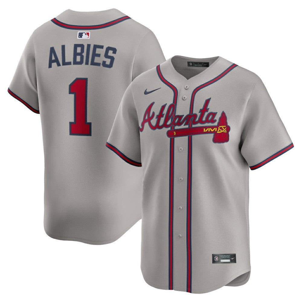 Ozzie Albies Atlanta Braves Nike Road Limited Player Jersey - Gray Jerseys