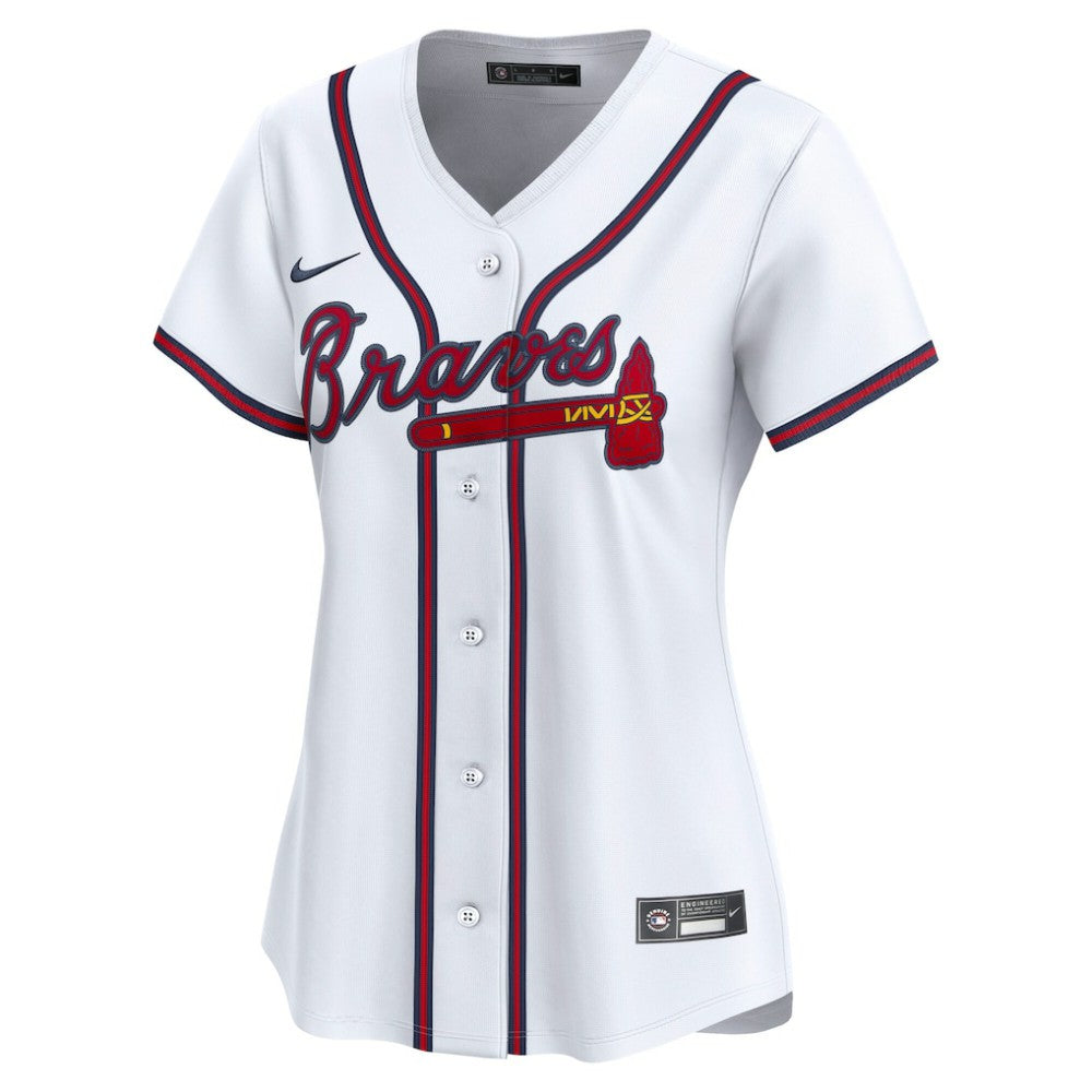 Ozzie Albies Atlanta Braves Nike Women's Home Limited Player Jersey - White Jerseys