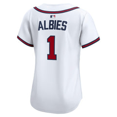 Ozzie Albies Atlanta Braves Nike Women's Home Limited Player Jersey - White Jerseys