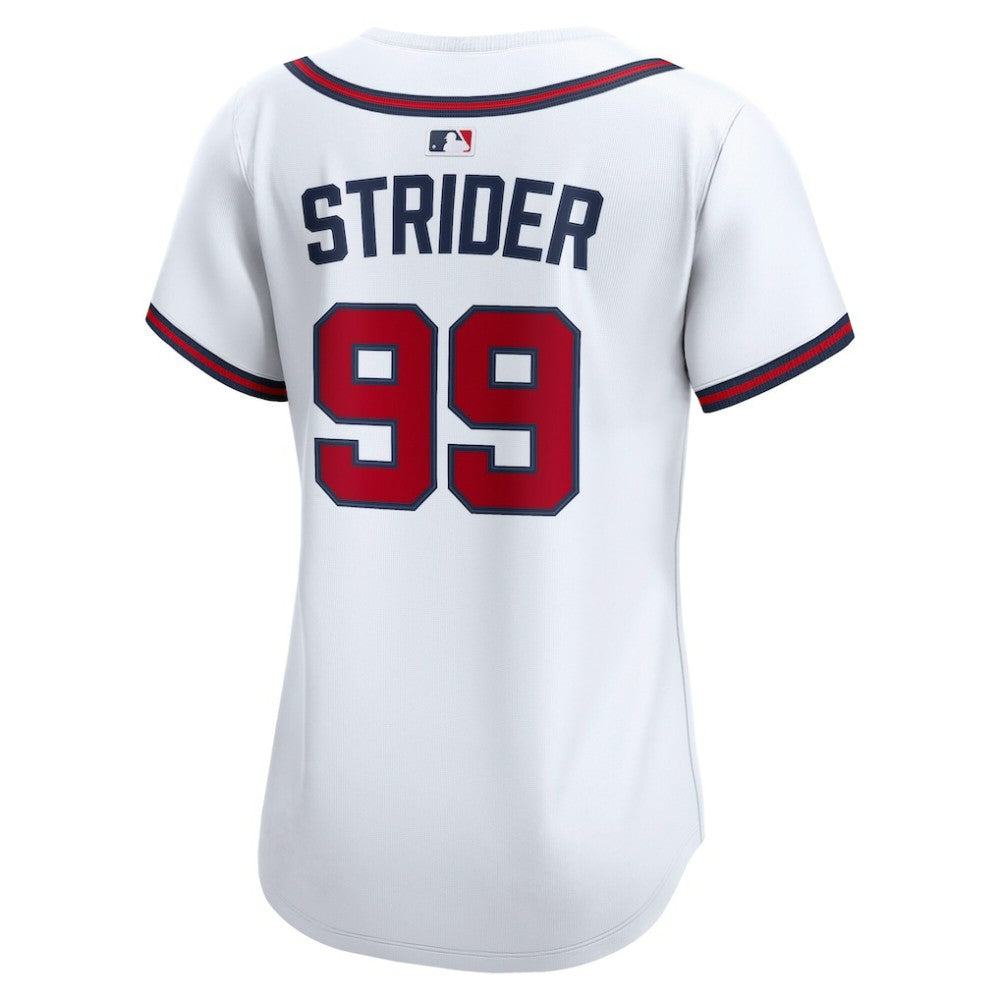 Spencer Strider Atlanta Braves Nike Women's Home Limited Player Jersey - White Jerseys
