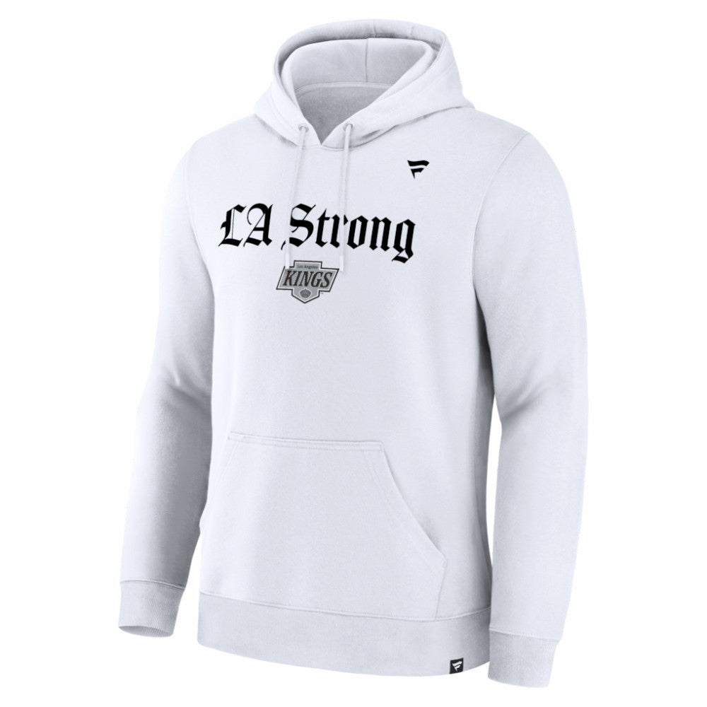 Los Angeles Kings Fanatics Unisex LA Strong Premium Fleece Pullover Hoodie - White | US 202757240