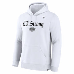 Los Angeles Kings Fanatics Unisex LA Strong Premium Fleece Pullover Hoodie - White | US 202757240