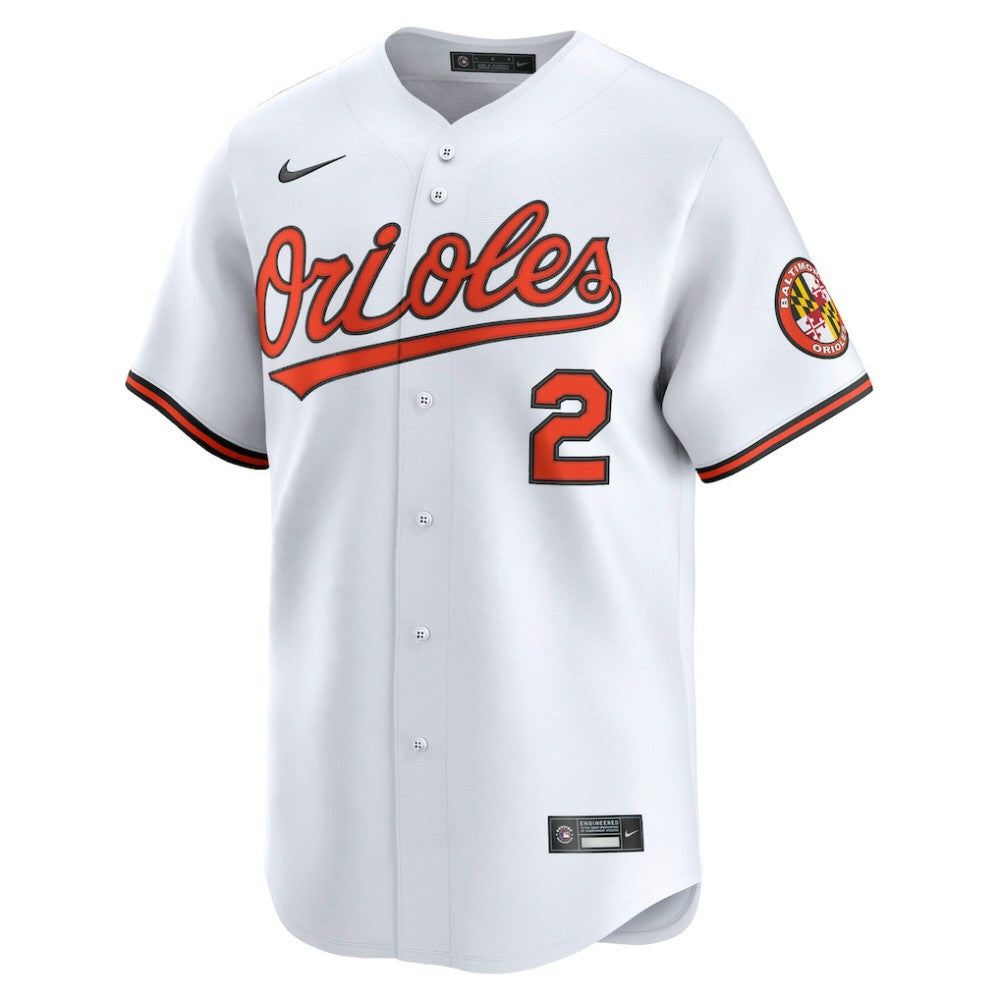 Gunnar Henderson Baltimore Orioles Nike Home Limited Player Jersey - White Jerseys