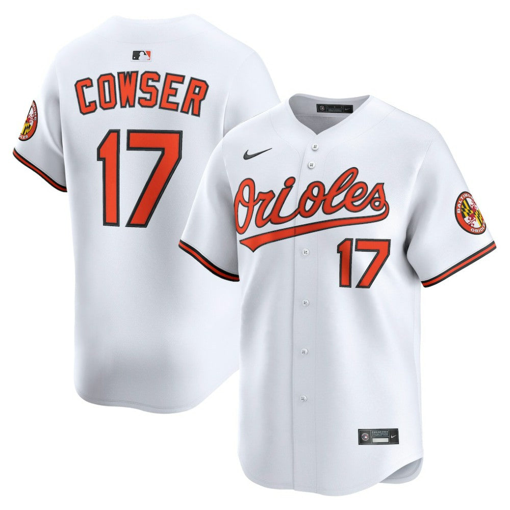 Colton Cowser Baltimore Orioles Nike Home Limited Player Jersey - White Jerseys