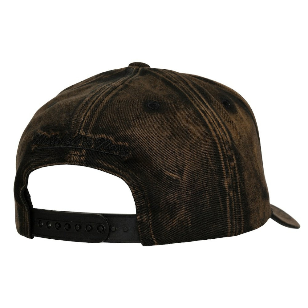 San Jose Sharks Mitchell & Ness Downtown Snow Wash Pro-Crown Adjustable Hat - Black | US 202757459