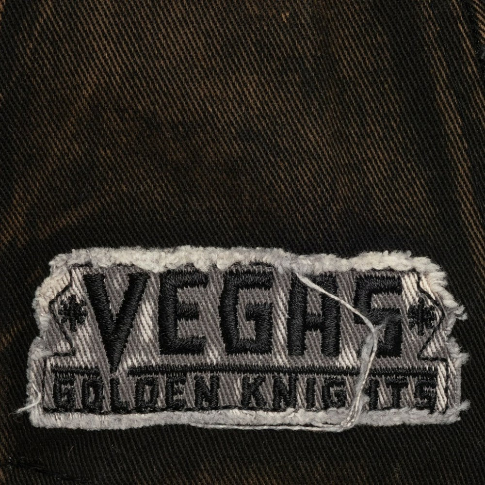 Vegas Golden Knights Mitchell & Ness Downtown Snow Wash Pro-Crown Adjustable Hat - Black | US 202757461