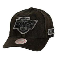 Los Angeles Kings Mitchell & Ness Downtown Snow Wash Pro-Crown Adjustable Hat - Black | US 202757462