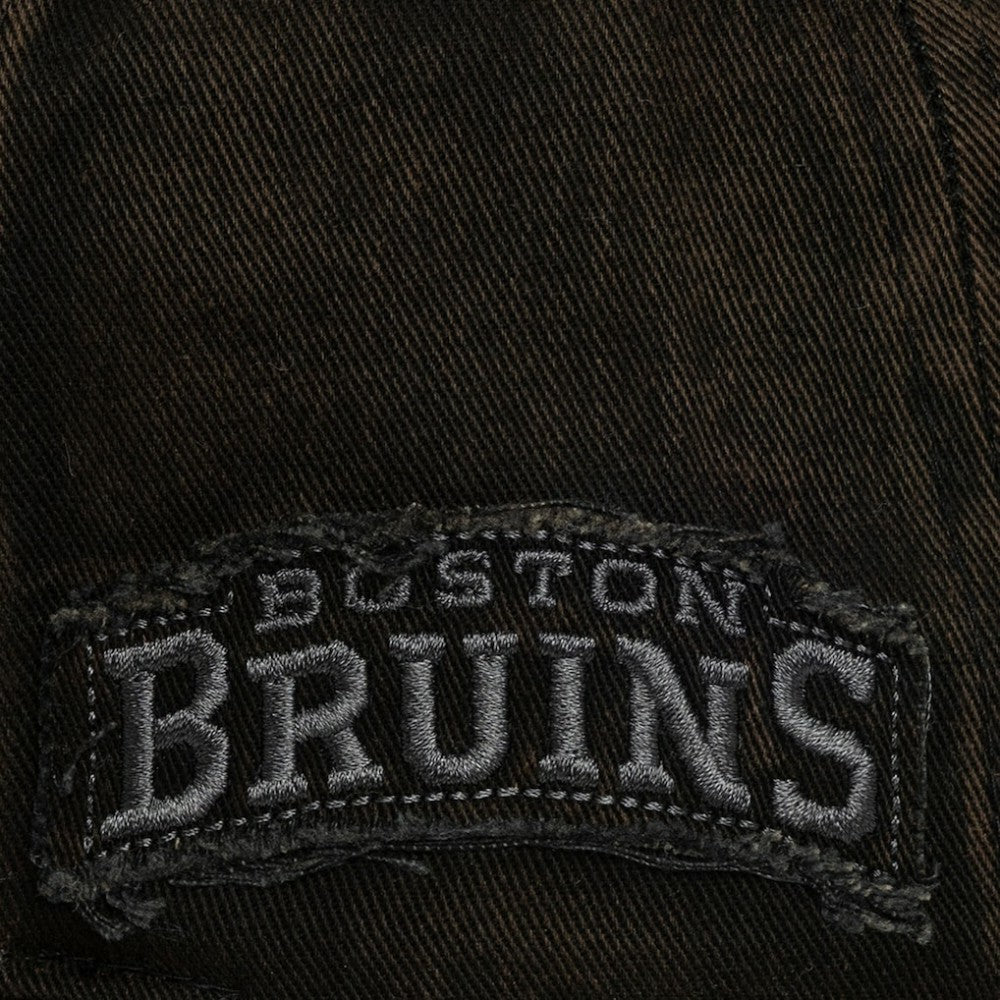 Boston Bruins Mitchell & Ness Downtown Snow Wash Pro-Crown Adjustable Hat - Black | US 202757463