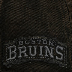 Boston Bruins Mitchell & Ness Downtown Snow Wash Pro-Crown Adjustable Hat - Black | US 202757463