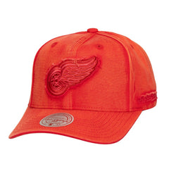 Detroit Red Wings Mitchell & Ness Downtown Snow Wash Pro-Crown Adjustable Hat - Red | US 202757465