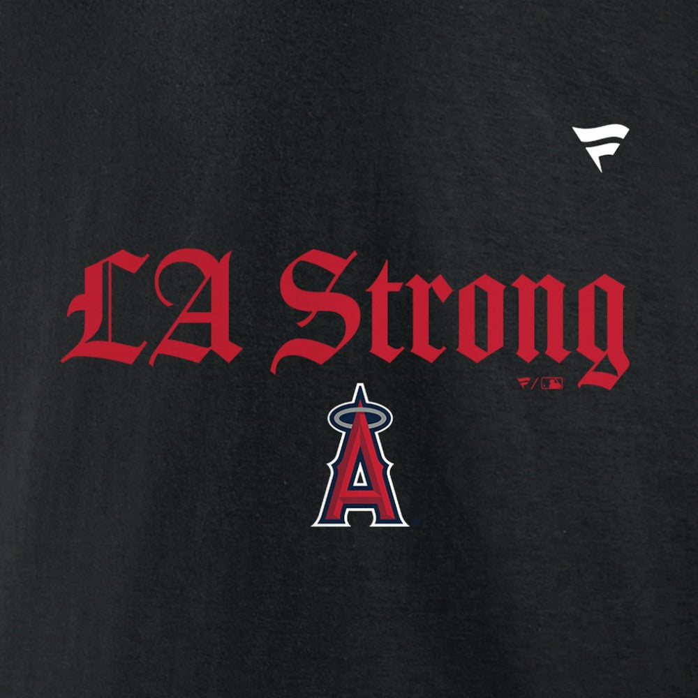 Los Angeles Angels Fanatics Unisex LA Strong Fleece Pullover Hoodie - Black Hoodies