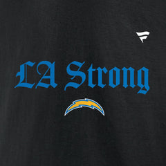 Los Angeles Chargers Unisex LA Strong Fleece Pullover Hoodie - Black Hoodies
