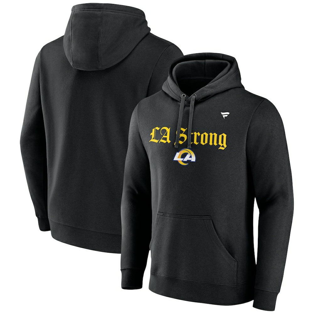 Los Angeles Rams Unisex LA Strong Fleece Pullover Hoodie - Black Hoodies