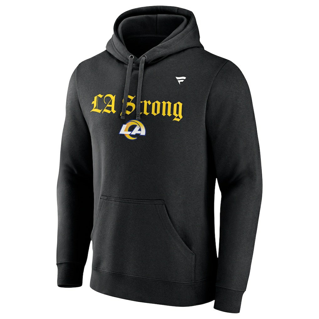Los Angeles Rams Unisex LA Strong Fleece Pullover Hoodie - Black Hoodies