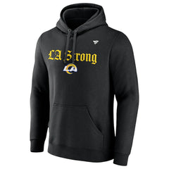 Los Angeles Rams Unisex LA Strong Fleece Pullover Hoodie - Black Hoodies
