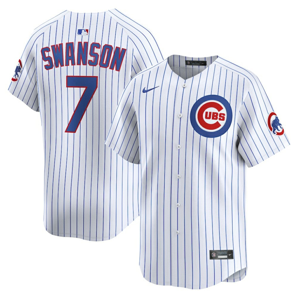 Dansby Swanson Chicago Cubs Nike Home Limited Player Jersey - White Jerseys