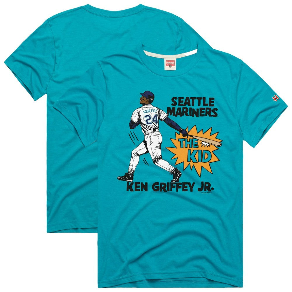 Ken Griffey Jr. Seattle Mariners Homage Graphic Player T-Shirt - Teal T-shirts
