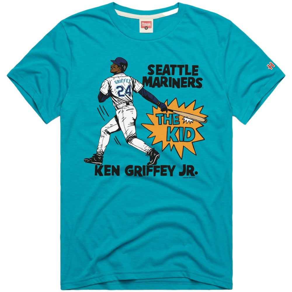 Ken Griffey Jr. Seattle Mariners Homage Graphic Player T-Shirt - Teal T-shirts