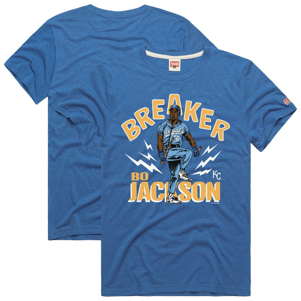 Bo Jackson Kansas City Royals Homage Graphic Player T-Shirt - Royal T-shirts