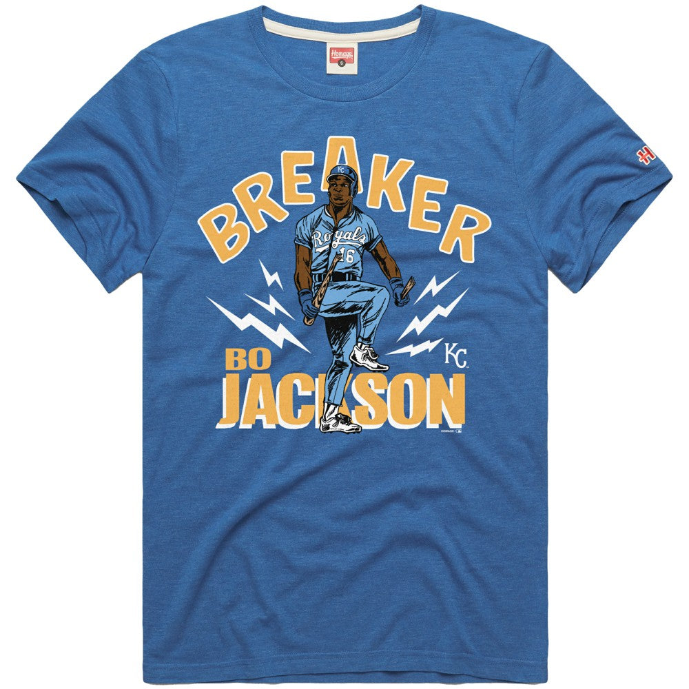 Bo Jackson Kansas City Royals Homage Graphic Player T-Shirt - Royal T-shirts