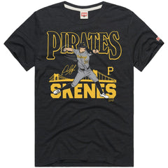 Paul Skenes Pittsburgh Pirates Homage Graphic Player Tri-Blend T-Shirt - Charcoal T-shirts