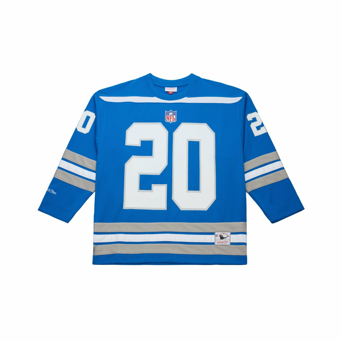 Barry Sanders Detroit Lions Maxxed Out Fashion Hockey Jersey - Blue Jerseys