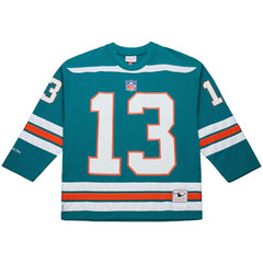 Dan Marino Miami Dolphins Maxxed Out Fashion Hockey Jersey - Aqua Jerseys