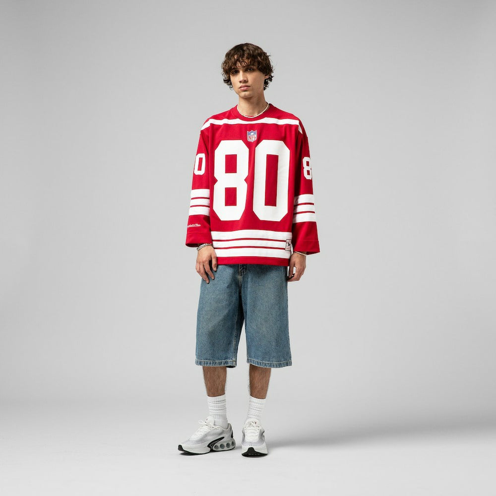 Jerry Rice San Francisco 49ers Maxxed Out Fashion Hockey Jersey - Scarlet Jerseys