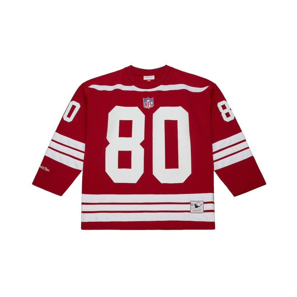 Jerry Rice San Francisco 49ers Maxxed Out Fashion Hockey Jersey - Scarlet Jerseys