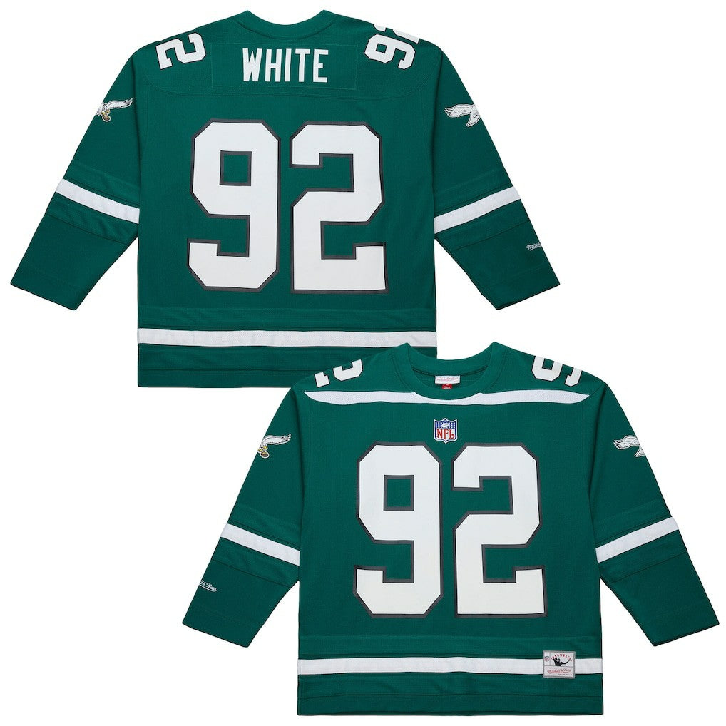 Reggie White Philadelphia Eagles Maxxed Out Fashion Hockey Jersey - Kelly Green Jerseys