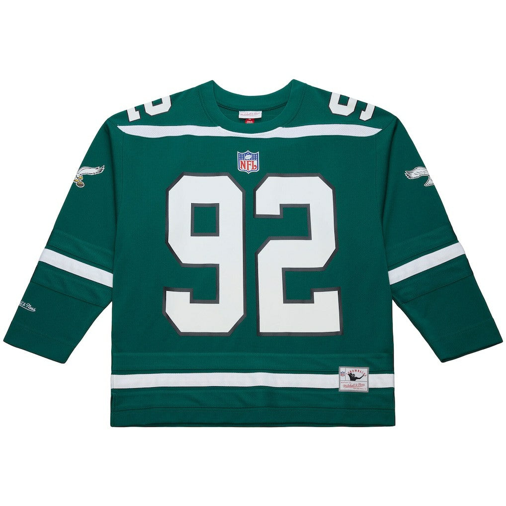 Reggie White Philadelphia Eagles Maxxed Out Fashion Hockey Jersey - Kelly Green Jerseys