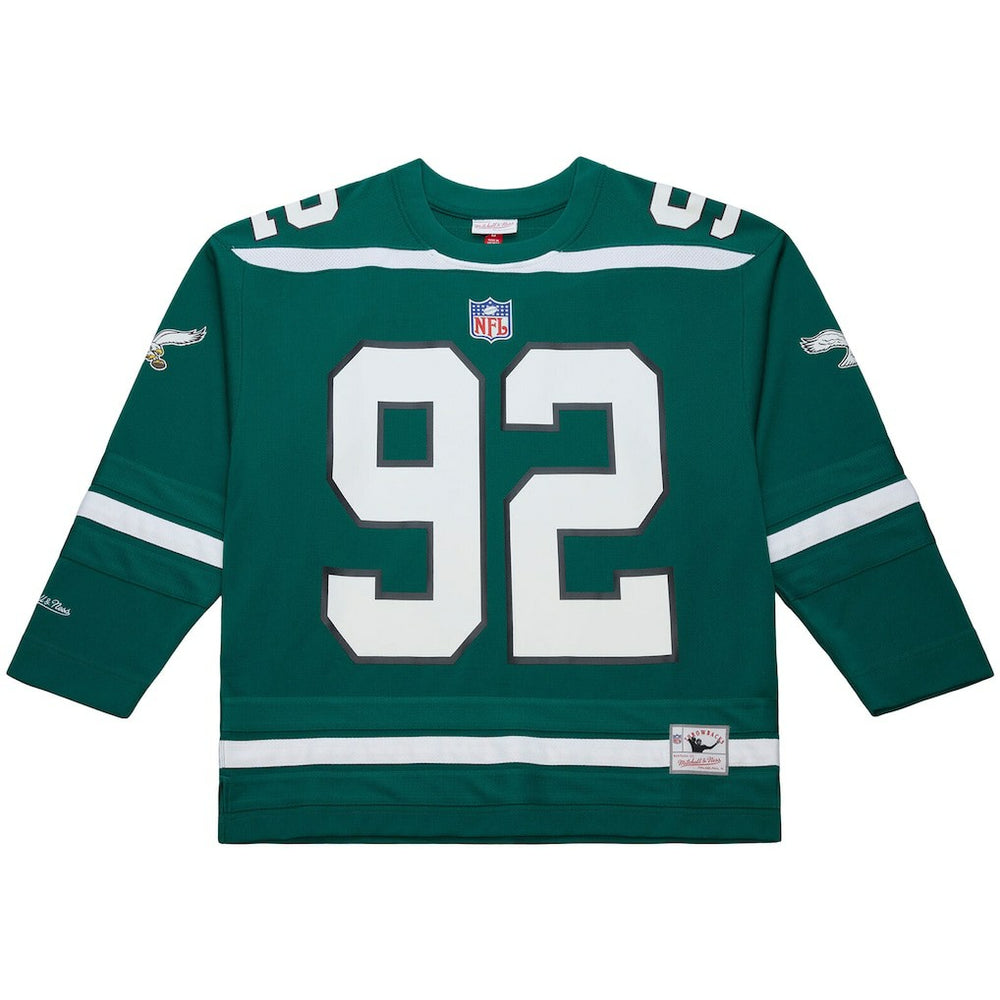Reggie White Philadelphia Eagles Maxxed Out Fashion Hockey Jersey - Kelly Green Jerseys