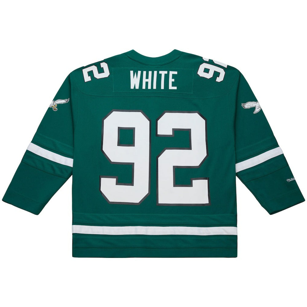 Reggie White Philadelphia Eagles Maxxed Out Fashion Hockey Jersey - Kelly Green Jerseys