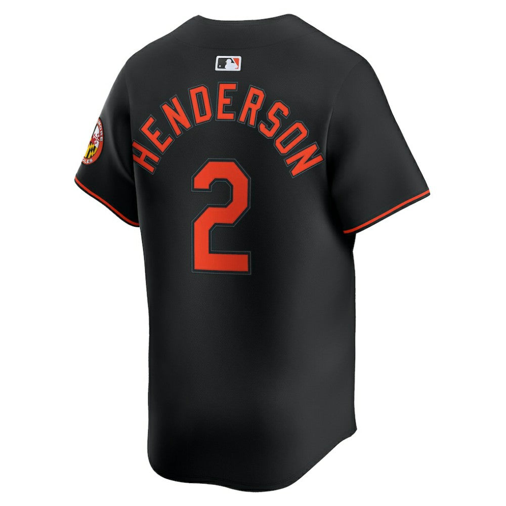 Gunnar Henderson Baltimore Orioles Nike Alternate Limited Player Jersey - Black Jerseys