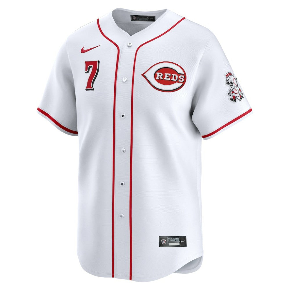 Spencer Steer Cincinnati Reds Nike Home Limited Player Jersey - White Jerseys