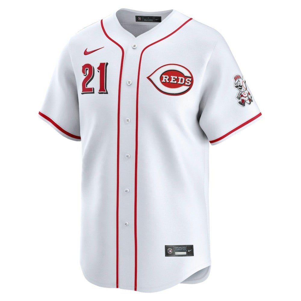 Hunter Greene Cincinnati Reds Nike Home Limited Player Jersey - White Jerseys