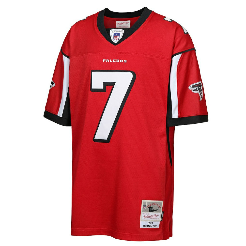 Michael Vick Atlanta Falcons Youth 2003 Legacy Retired Player Jersey - Red Jerseys