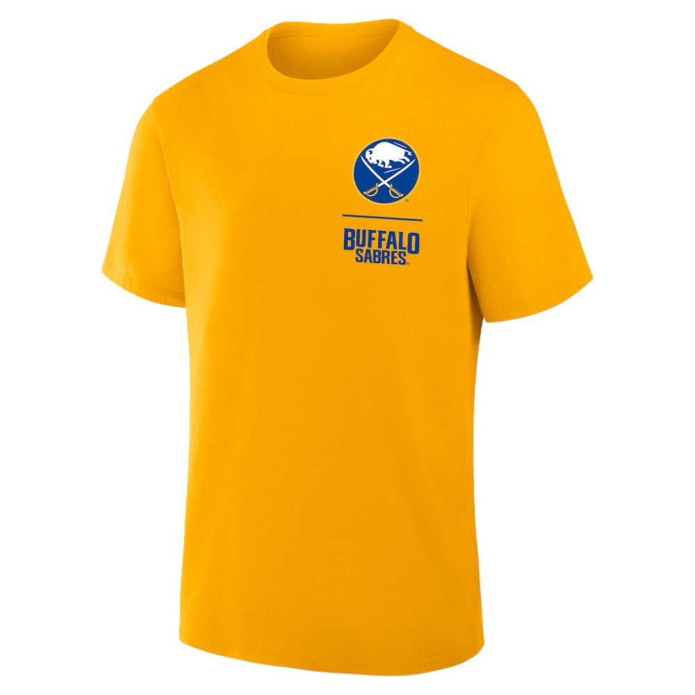 Buffalo Sabres Fanatics Crash The Net Legacy T-Shirt - Gold | US 202767188