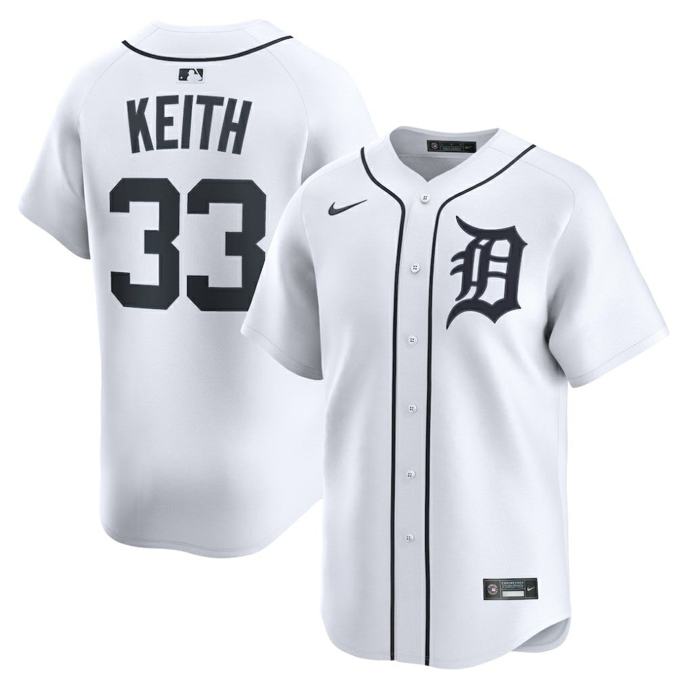 Colt Keith Detroit Tigers Nike Home Limited Player Jersey - White Jerseys