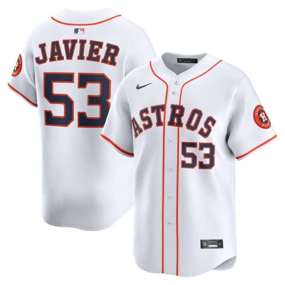 Cristian Javier Houston Astros Nike Home Limited Player Jersey - White Jerseys