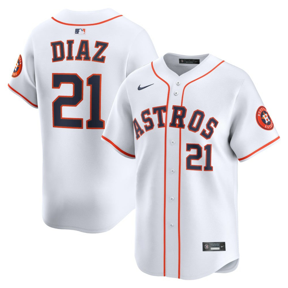 Yainer Diaz Houston Astros Nike Home Limited Player Jersey - White Jerseys